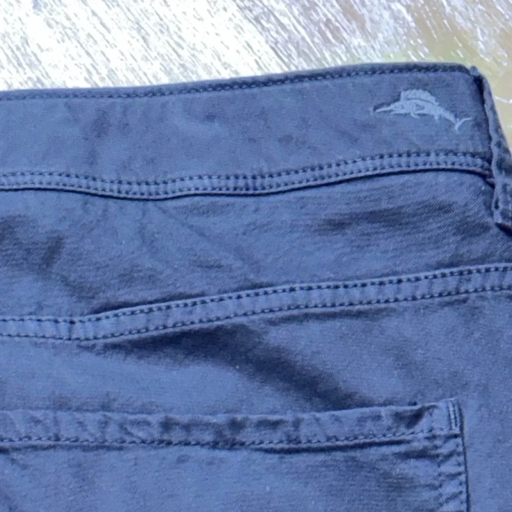 Tommy Bahama Boracay Navy Blue Pima Cotton Modal Pants Mens 36x32